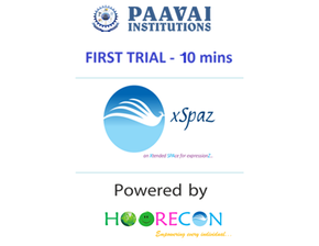 Paavai's xSpaz 10mins TalkTime - FIRST TRIAL Pack